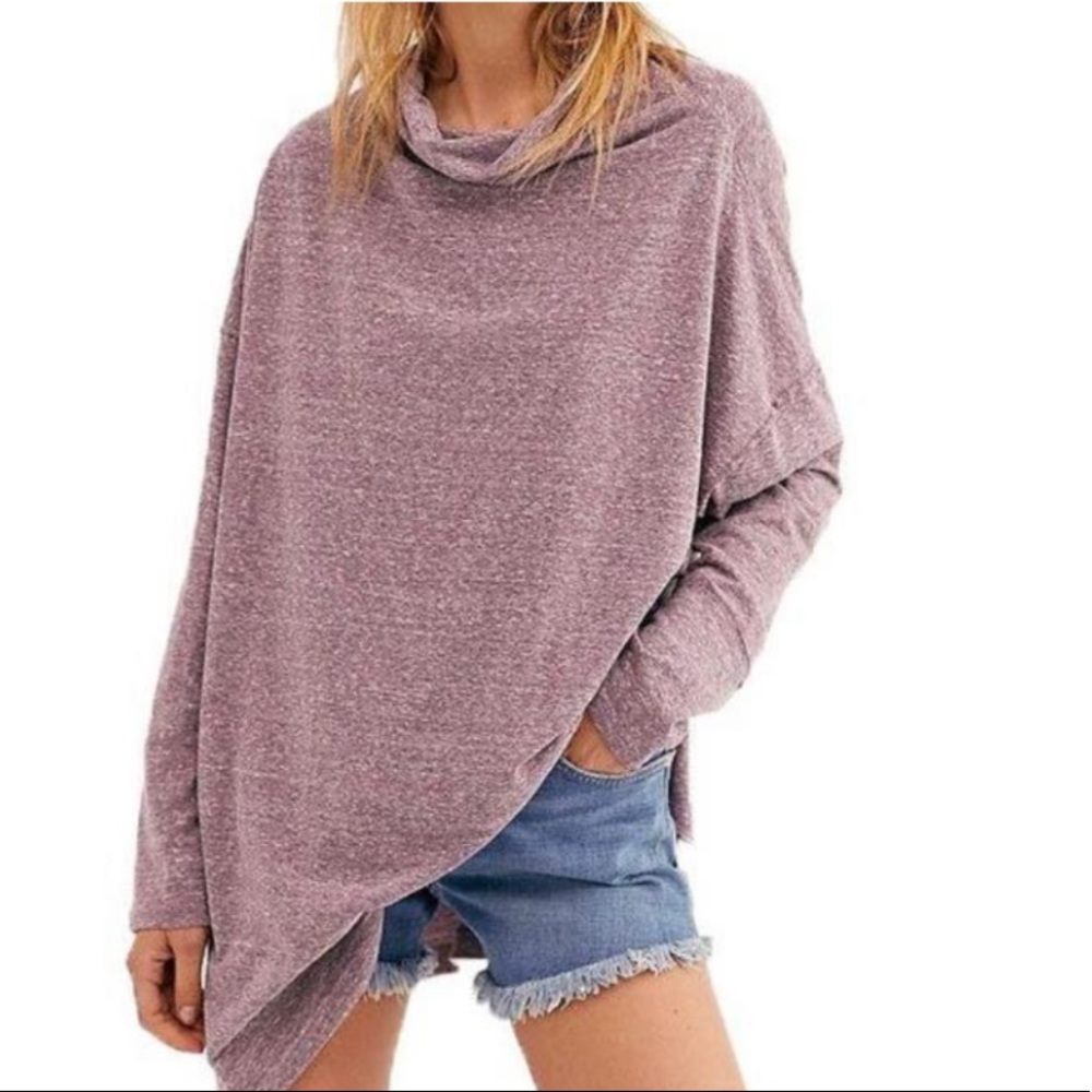 Free People Bella Vista mauve tunic